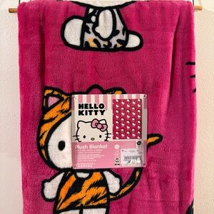 Hello kitty hot pink leopard tiger blanket VIRAL!!  2025
